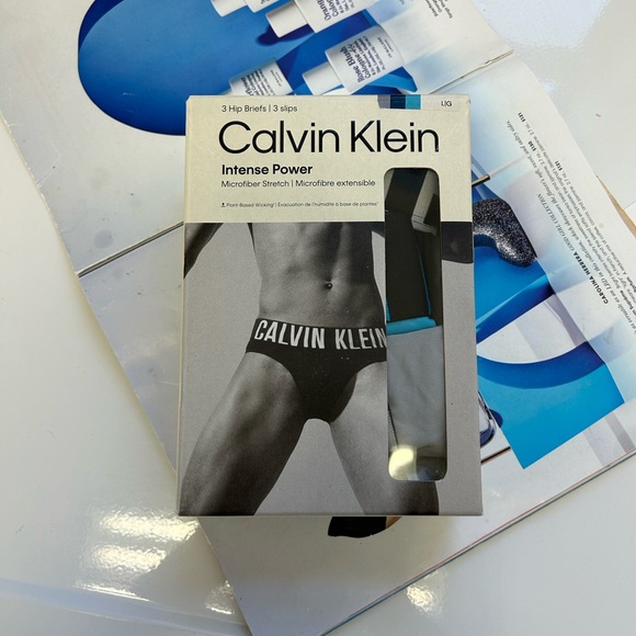 Calvin Klein Intense Power Men Microfiber Stretch Hip Brief 3-Pack L color - Picture 5 of 16
